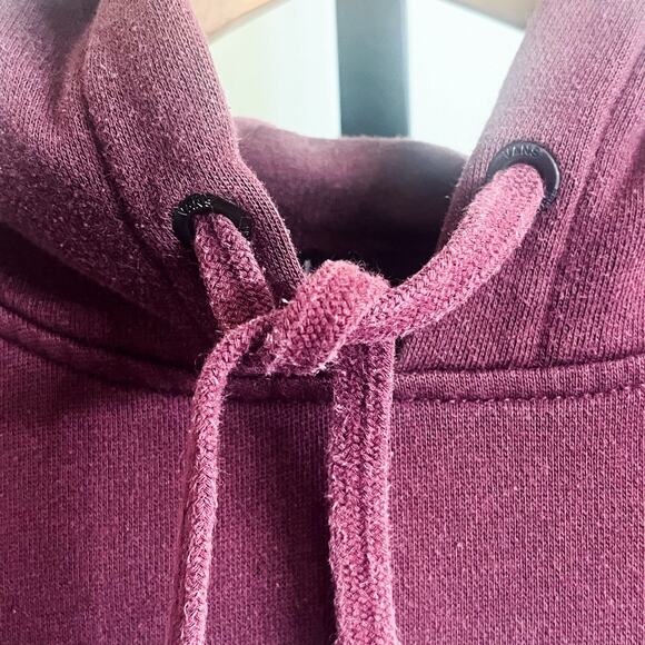 VANS Custom Classics Mens Pullover Big Logo Script Hoodie - Red Burgundy, Size S - Picture 5 of 10